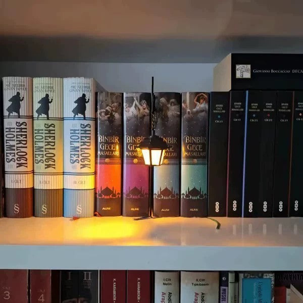 Dekorative Bücherregal-Laternenlampe