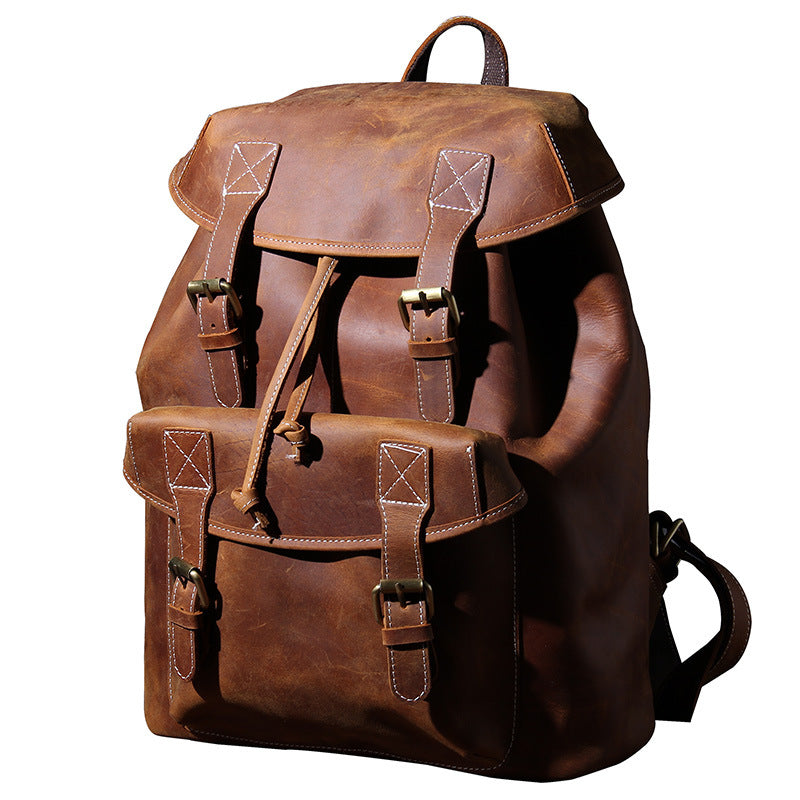 Retro Lederrucksack für Herren (20-35L) – Bild 5 | LuxeStyle