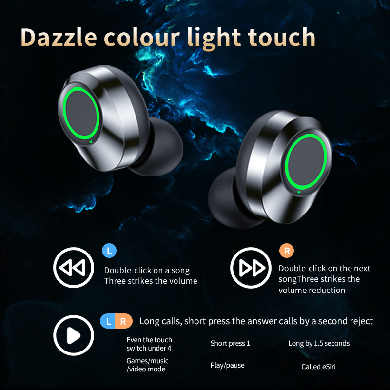 Kabelfreies Bluetooth-Headset TWS mit großer Displayanzeige und Atemli