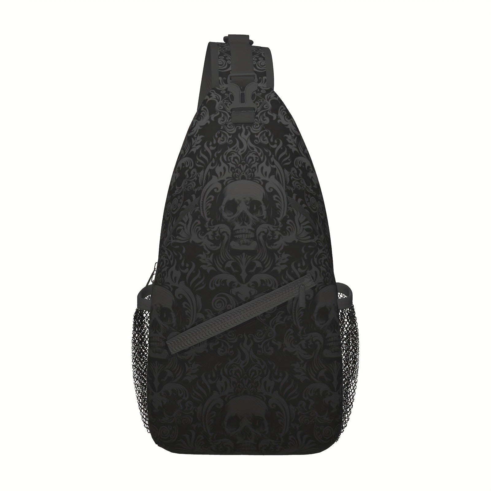 Herren Crossbody Bag mit Totenkopf-Muster