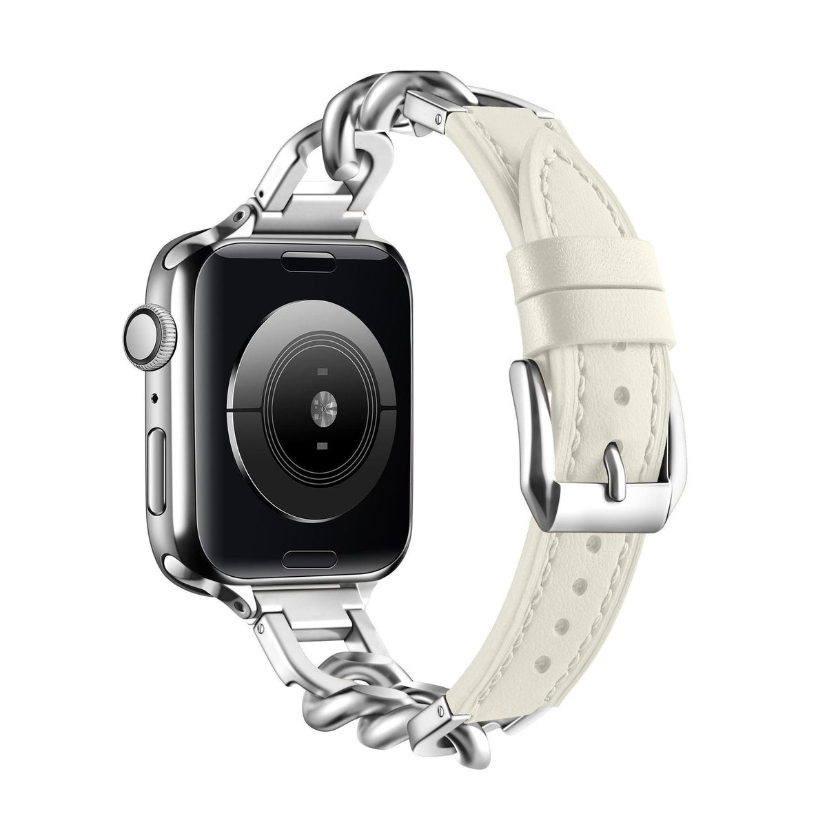 Stahl- und Lederarmband für Smartwatch – Bild 4 | LuxeStyle