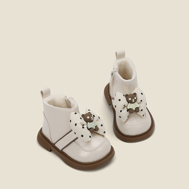 Mädchen Lauflernschuhe aus Mikrofaserleder – Bild 3 | LuxeStyle