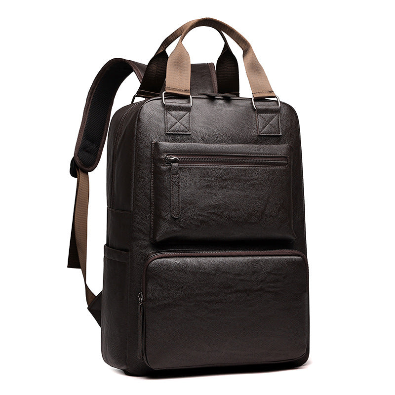 Leder-Reiserucksack für Herren, 20-35 L – Bild 6 | LuxeStyle