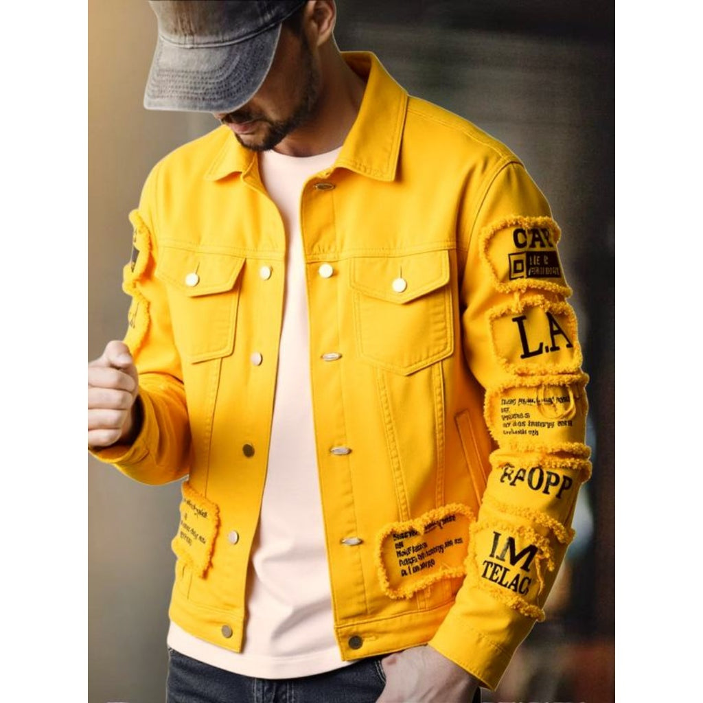 Lockere Jeansjacke im Korea-Stil – Ansicht 3
