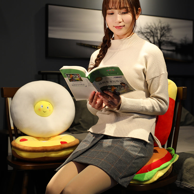 Sitzkissen «Burger & Pommes»