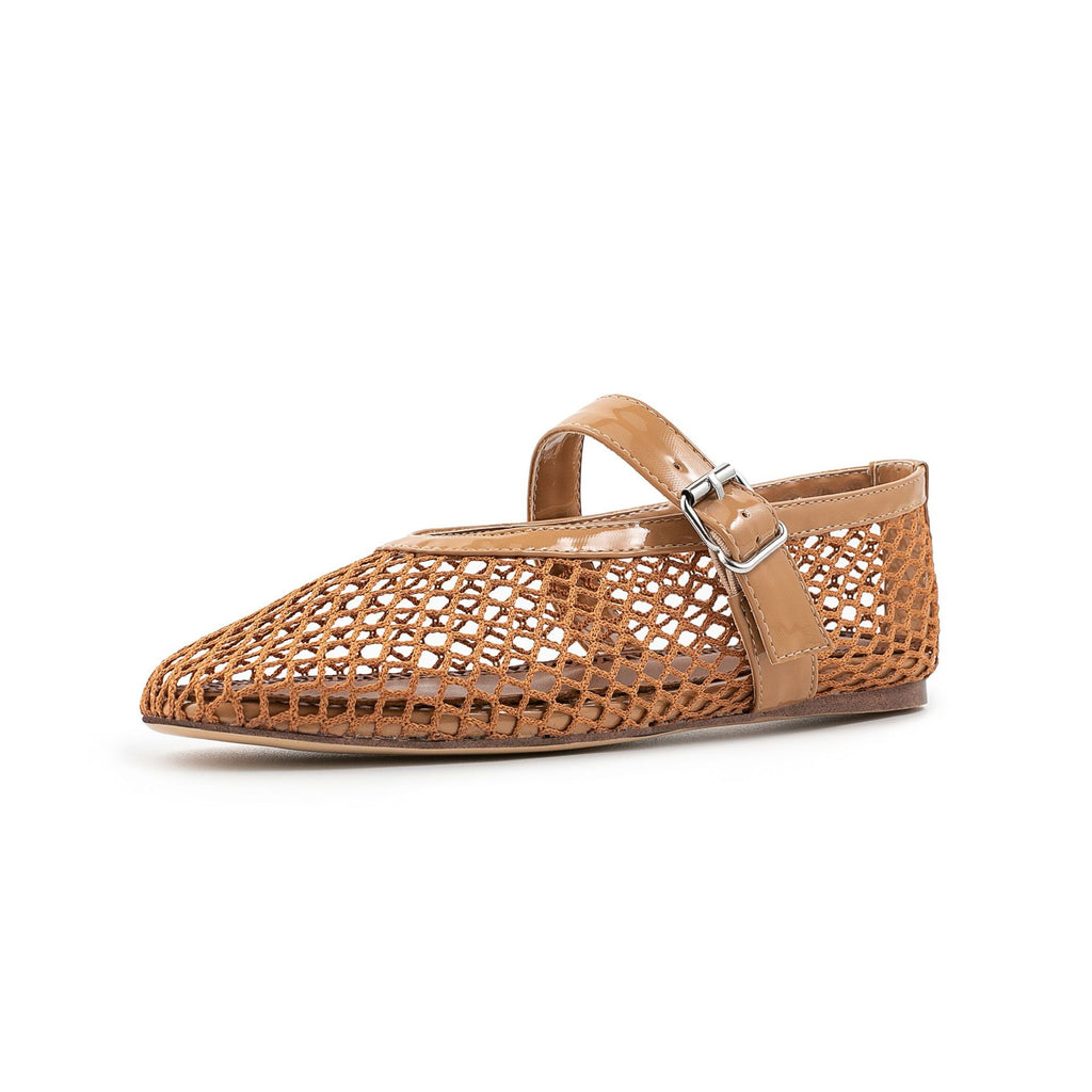 Mary Jane Mesh-Ballerinas mit Knöchelschnalle – Bild 13 | LuxeStyle