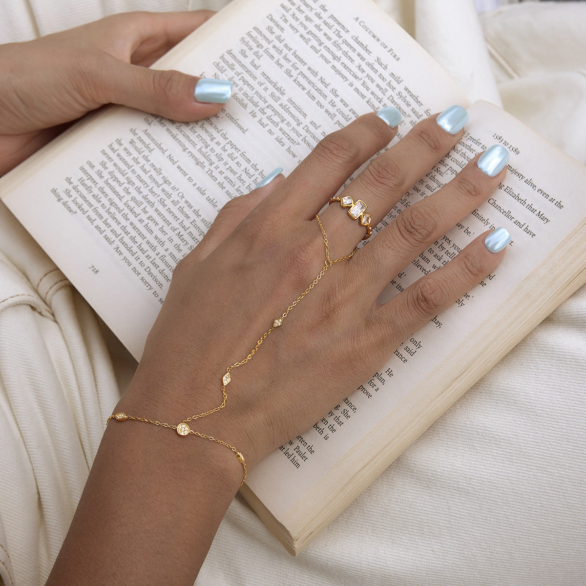 Edelstahl-Bracelet mit Diamanten-Effekt – Bild 3 | LuxeStyle