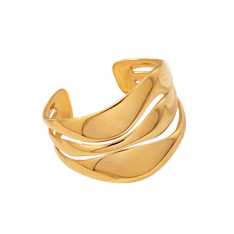 Goldüberzogene Armbanduhr