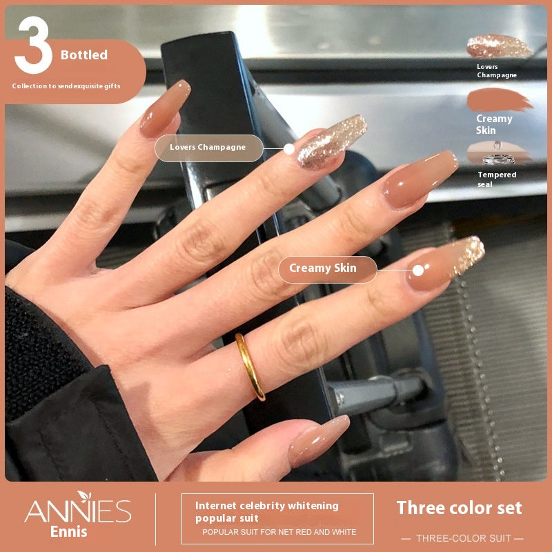 3-Farben Ice Jelly Nude Gel Nagellack-Set