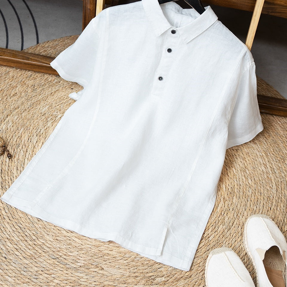 Leichter Sommer-Shirt aus Leinen