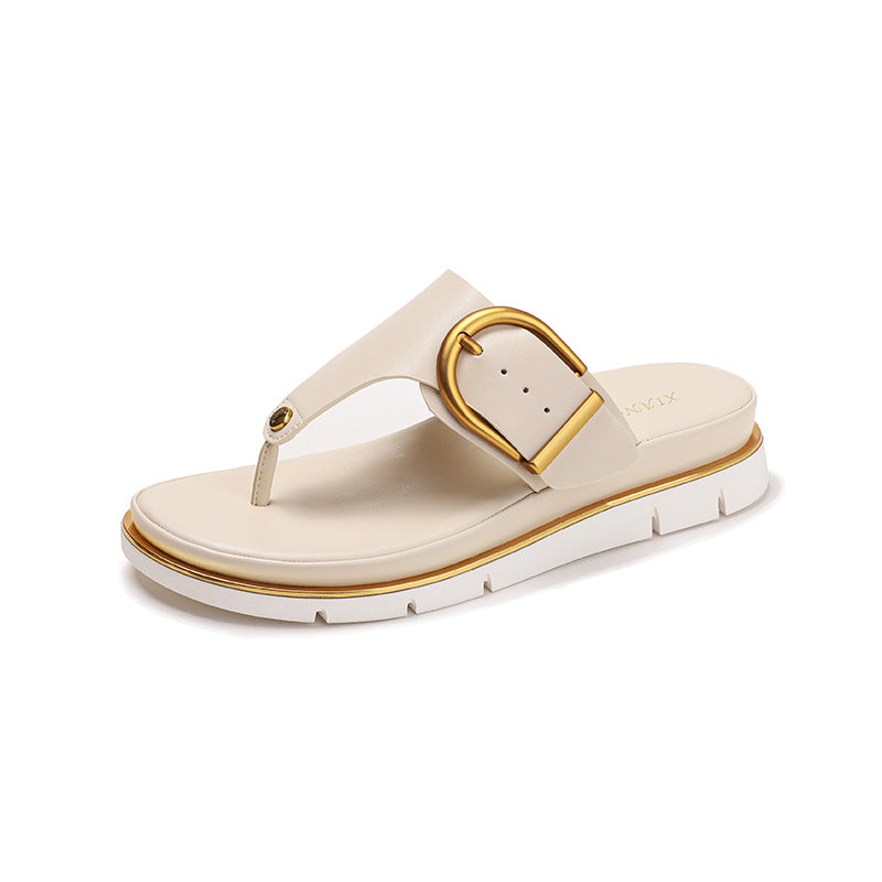 Bequeme, rutschfeste Zehensteg-Sandalen
