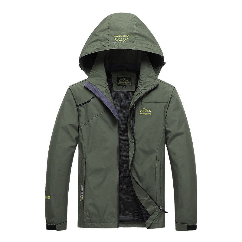 Herren Kapuzen-Windbreaker wasserdicht – Bild 8 | LuxeStyle