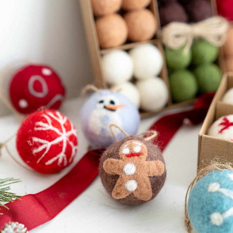 Weihnachtskugeln Filz & Schneeflocken · 36er-Set – Bild 6 | LuxeStyle