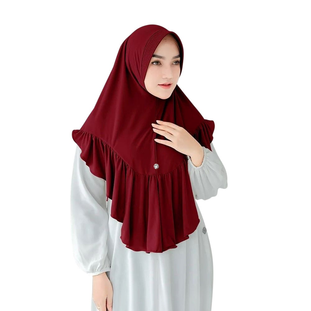 Geraffter Pullover-Schal für Damen