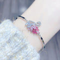 Gradient Schwan Multicolor Zirkon Armreif
