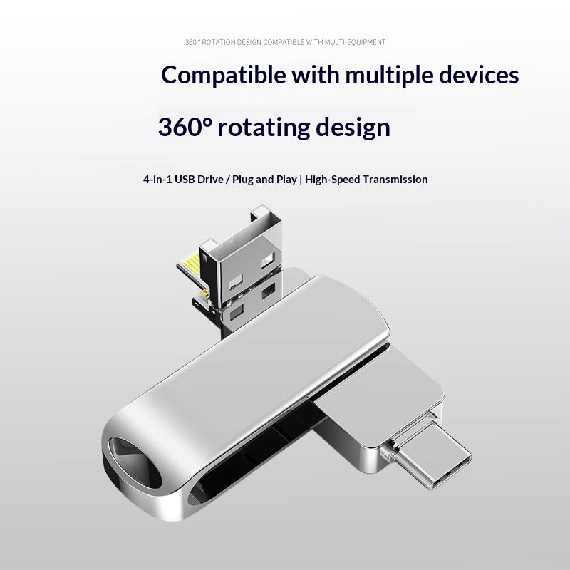 4-in-1 USB Stick für Smartphone & Computer