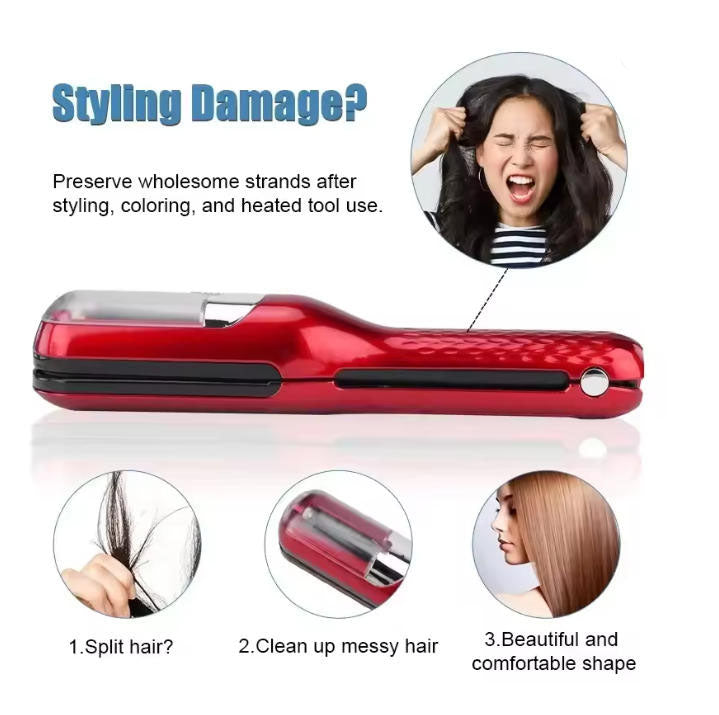 Kabelloser Spliss-Trimmer für langes Haar