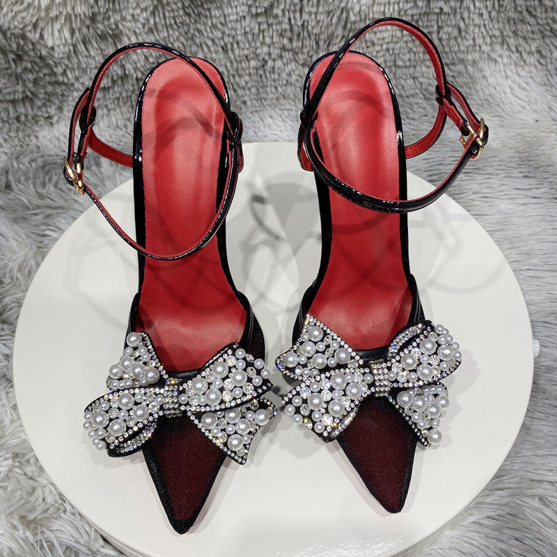 Atmungsaktive Mesh-Sandalen mit Schleife – Bild 3 | LuxeStyle