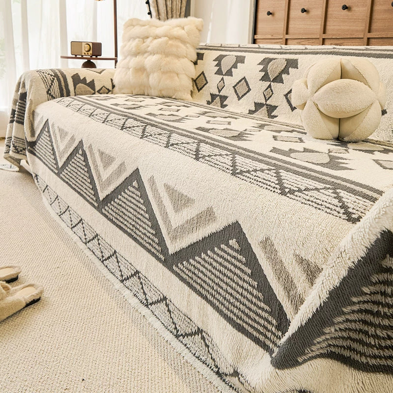 Sofaabdeckung mit geometrischem Muster – 180×130 cm – Bild 5 | LuxeStyle