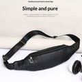 Lässige Reise-Bauchtasche aus Leder für Herren