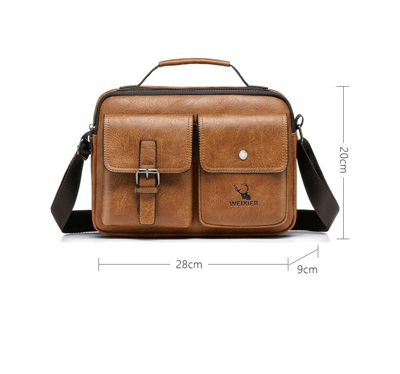 Vintage Messenger Bag für Herren – Bild 5 | LuxeStyle