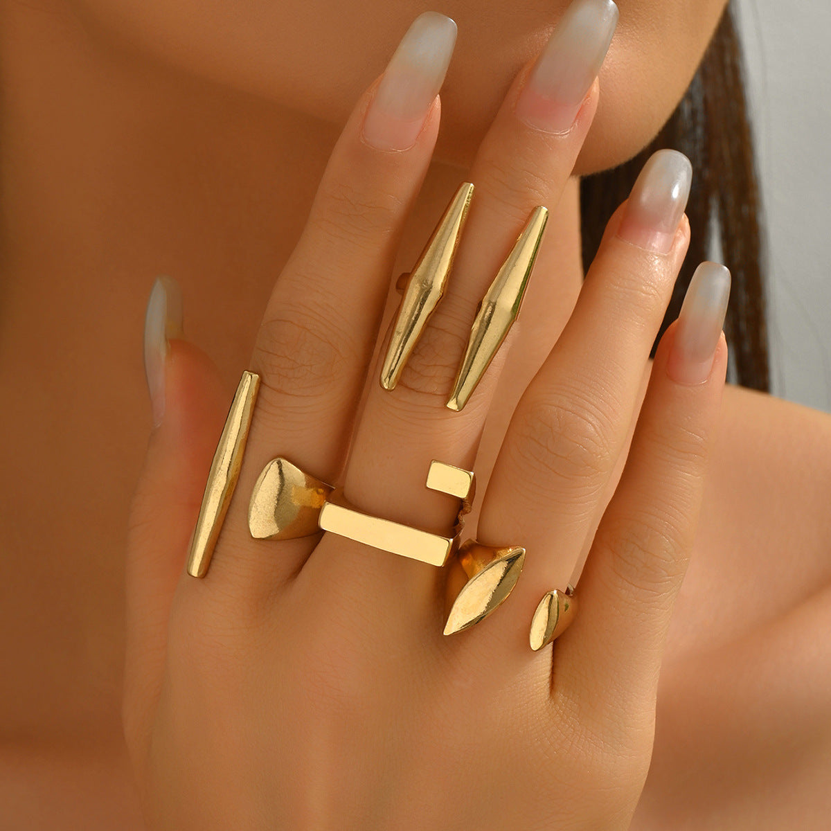 Minimalistisches Ring-Set, verstellbar