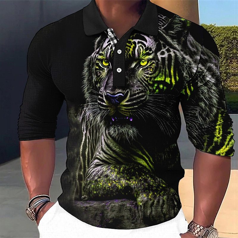 Langarm Polo-Shirt mit Knopfleiste – Bild 17 | LuxeStyle