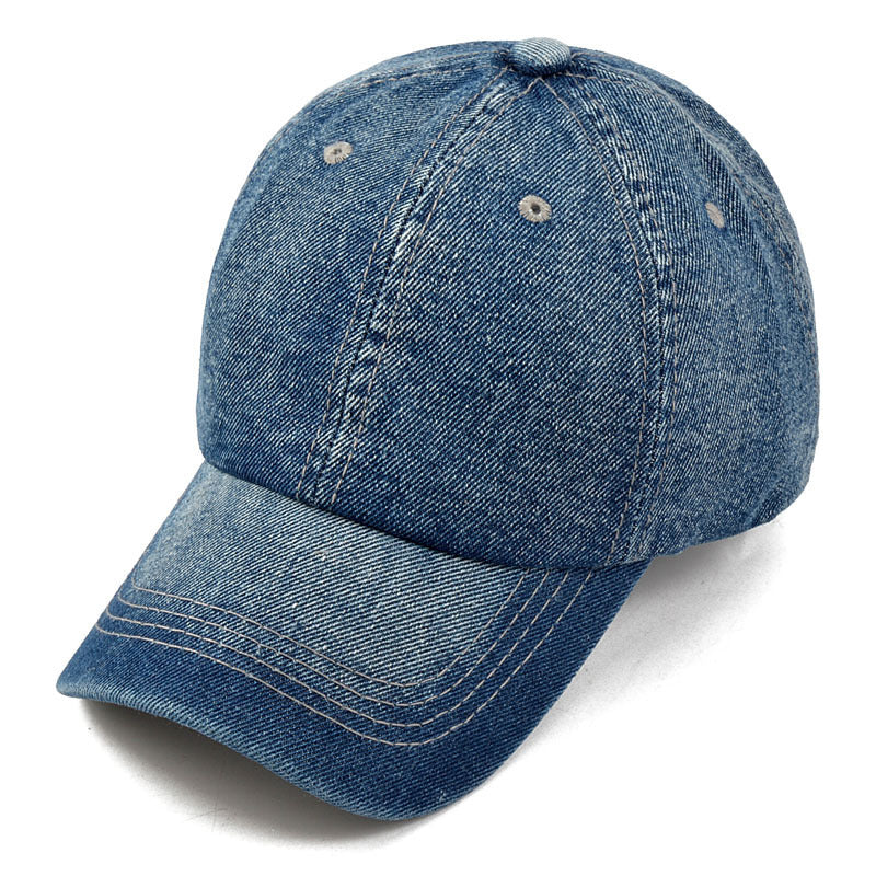 LuxeStyle Denim-Cap «Bleu» · Washed Hellblau – Bild 4 – LuxeStyle Schweiz