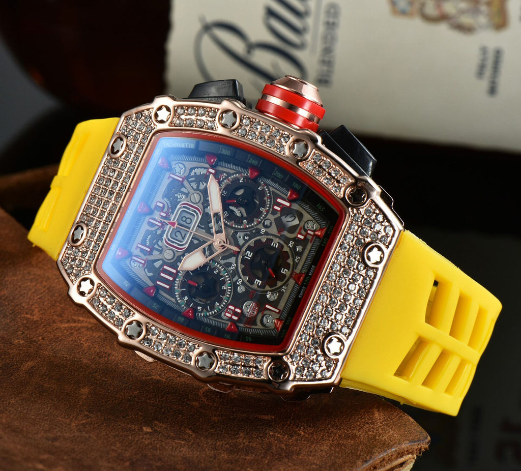 Diamant-Herrenuhr mit Kalenderfunktion – Bild 5 | LuxeStyle