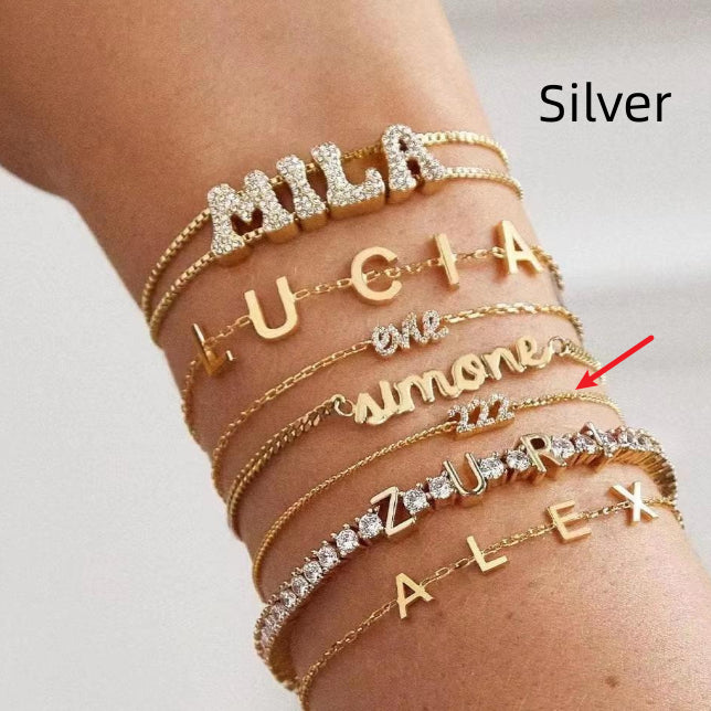 Gold-Name-Armband | LuxeStyle