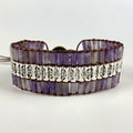 Retro Amethyst Zylinder Armband – Bild 2 | LuxeStyle