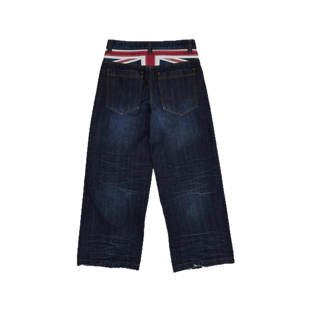 Vintage Patchwork Jeans für Herren