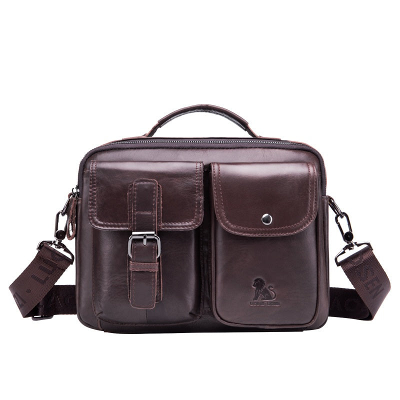 Retro‑Tasche aus Kuhleder – grosse Kapazität – Bild 4 | LuxeStyle