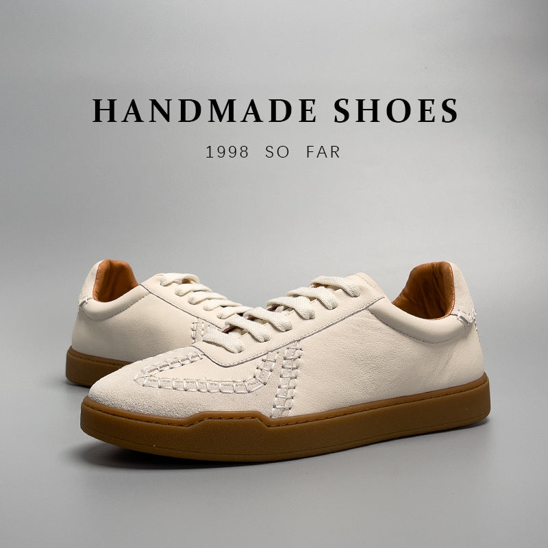 Baseball Low-Cut Leder-Sneaker für Herren