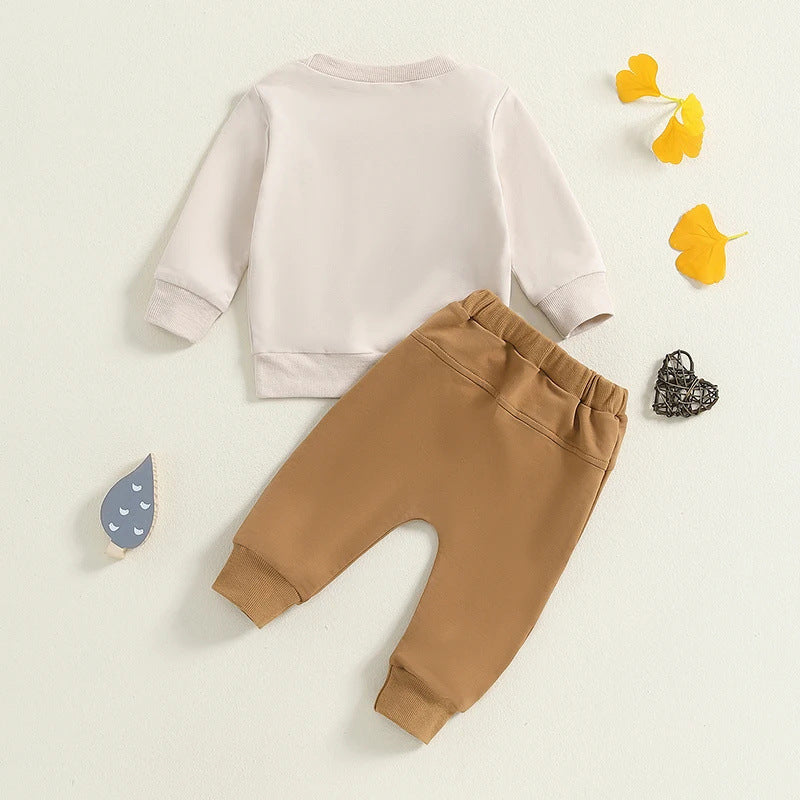 Baby-Sweatshirt und -Hose mit Buchstaben-Print – Bild 5 | LuxeStyle