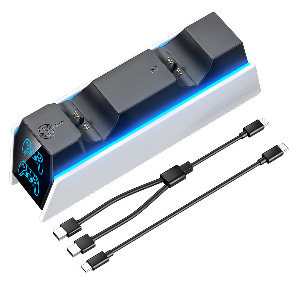 PS5 Wireless Controller Ladestation mit RGB-Licht