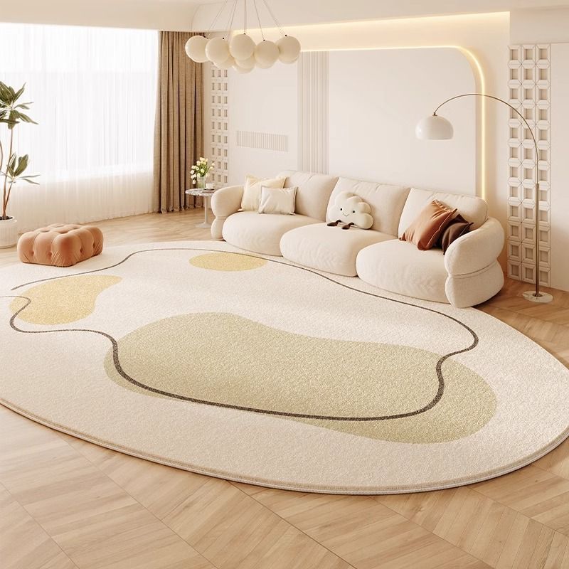 Geometrisches Creme‑Rug aus Polyester – Bild 3 | LuxeStyle