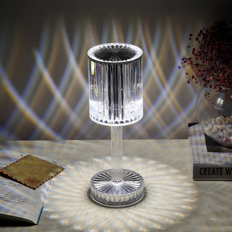Kristall-Tischlampe mit Touch-Funktion