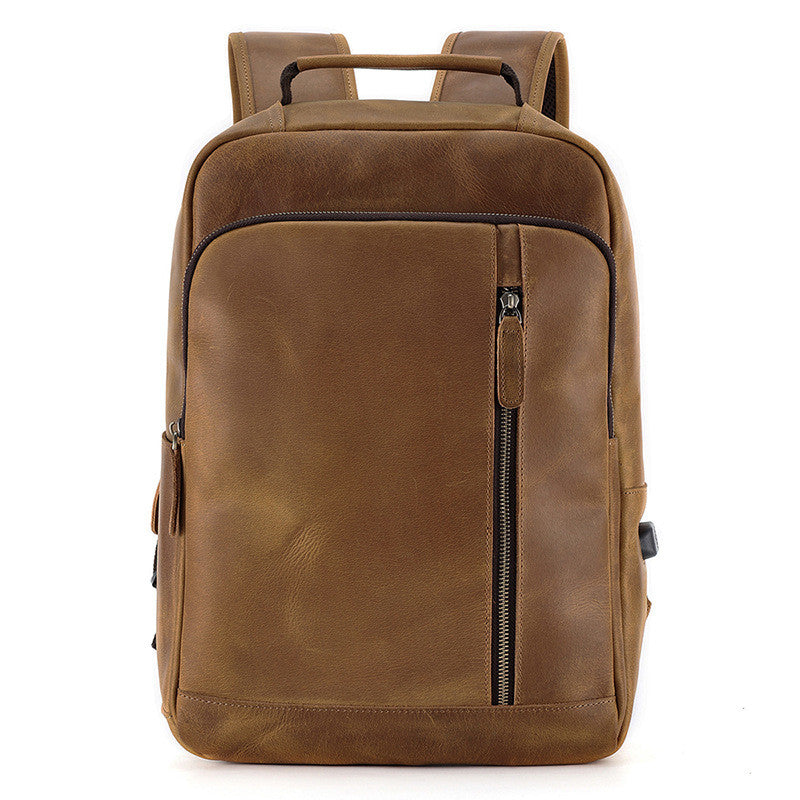 Rucksack Herren Crazy Horse Leder, grosse Kapazität – Bild 2 | LuxeStyle