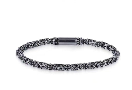 Vintage Schlangenknochen-Armband mit Strass