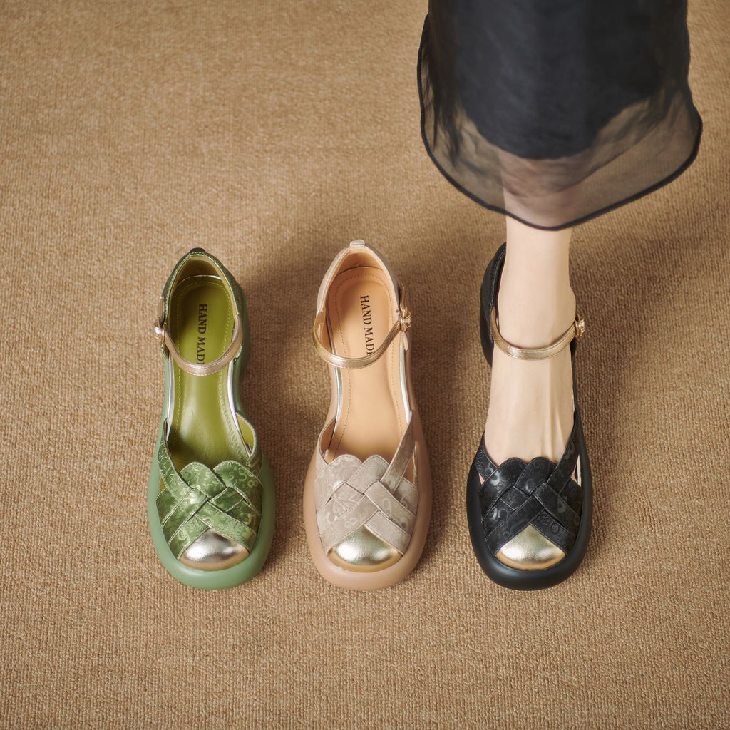 Sandalen mit Chunky Heel und Riemchen | LuxeStyle