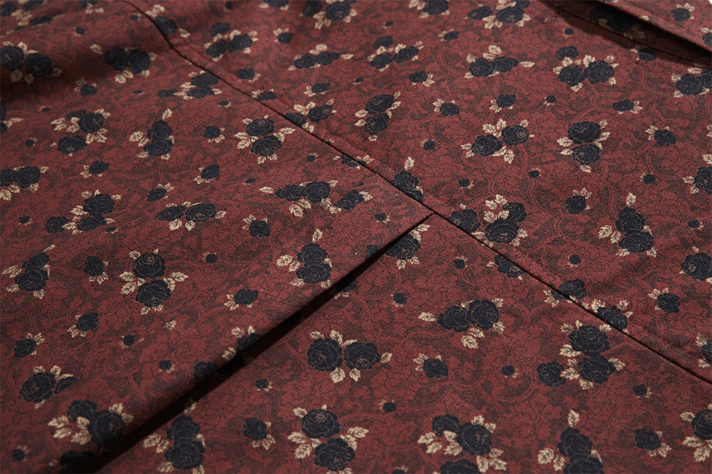 Sommer Shirt Retro Blumenmuster Männer – Bild 4 | LuxeStyle