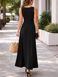 Elegantes ärmelloses A-Linien-Kleid