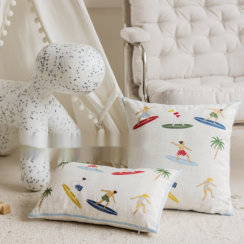Kissenhülle "Summer Ocean Surf" bestickt – Ansicht 6