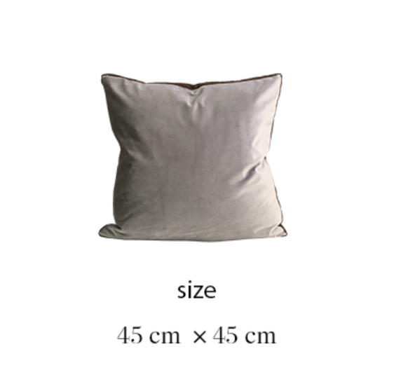 Samt-Kissenbezug Grau – Bild 6 | LuxeStyle