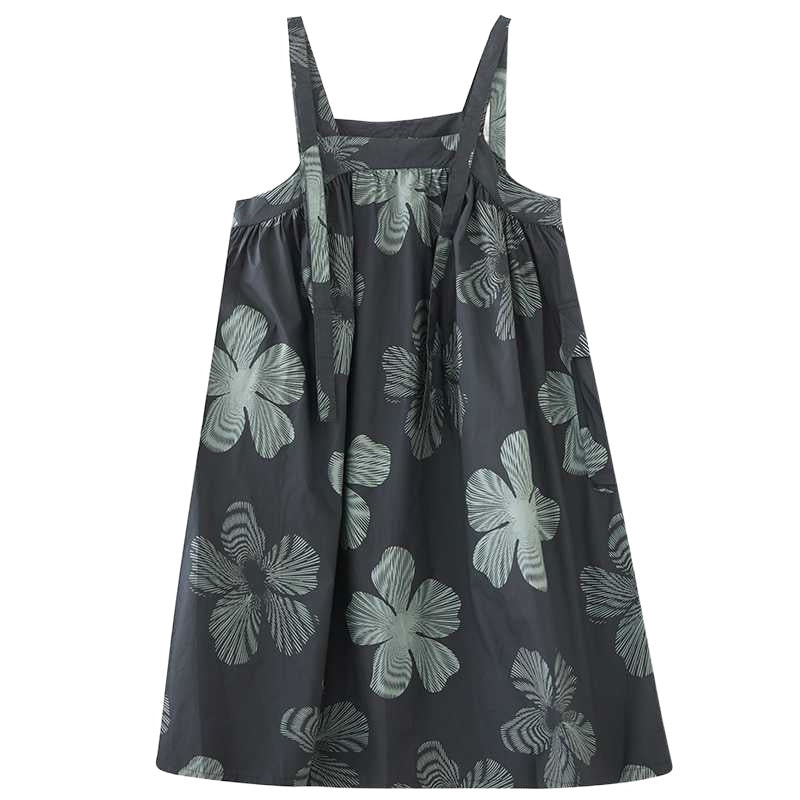 Blumen gemustertes Midi-Trägerkleid (Plus-Size) – Bild 3 | LuxeStyle