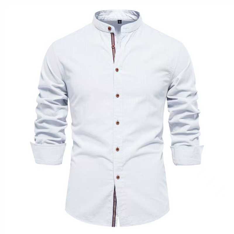 Herren Langarmhemd aus Leinenmischung – Bild 10 | LuxeStyle