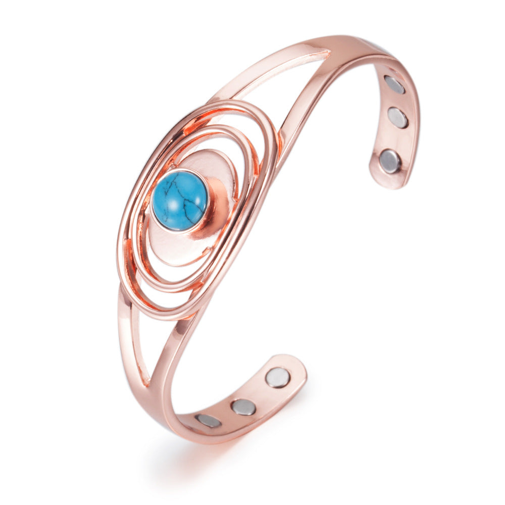 Dreilagiges Magnetarmband aus Rotkupfer