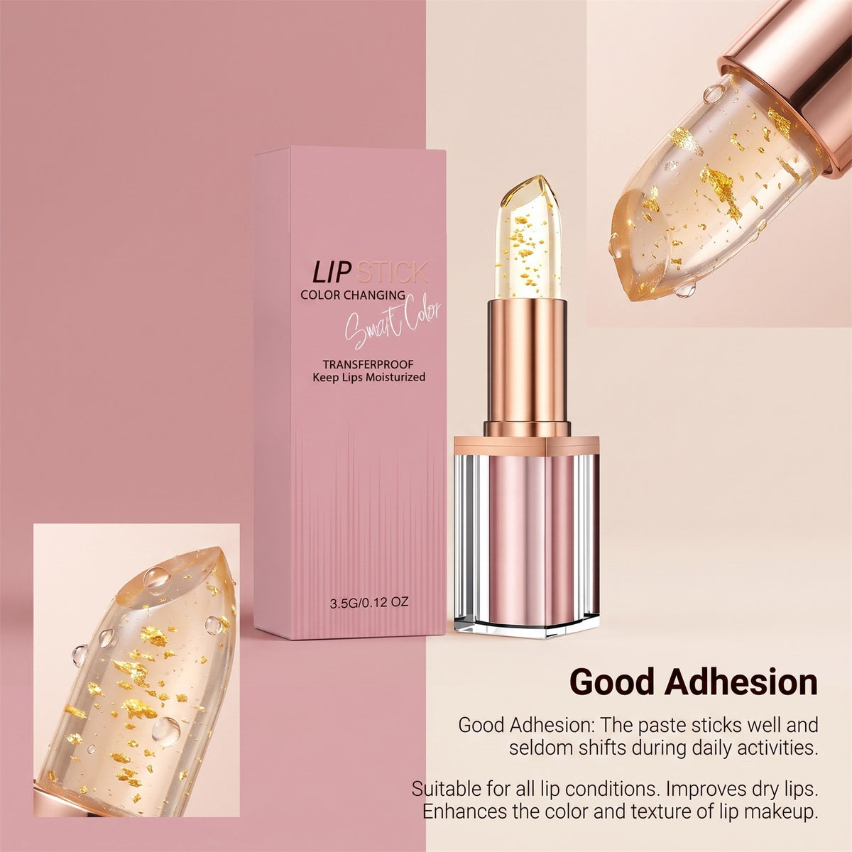 Goldfolie Temperaturwechsel-Lippenstift – Bild 2 | LuxeStyle