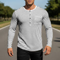 Herren Langarmshirt Gestreift – Bild 6 | LuxeStyle